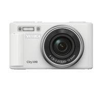 Cámara Digital Compacta Yashica City 100 72 MP 3x Zoom Óptico Sensor CMOS WiFi Blanco Plata