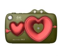 Cámara digital con fotos de 64 MP, pantalla abatible, video 4K y conectividad WiFi para una mejor creación de contenido (verde)