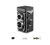 Cámara Digital con Lente Vintage y función de configuración Oscura de Almacenamiento de 32 Lente Gemela Antigua