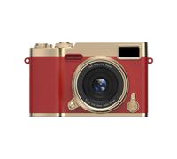 Cámara digital con pantalla abatible y LCD giratoria de 2,4 pulgadas para selfies, fotos HD de 48 MP y vídeo de 1080p, filtros y flash integrados,