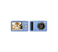Cámara digital DC15 de 2,4 pulgadas con zoom 18X, grabación de vídeo 4K HD, calidad de imagen fija de 64 MP (azul)_azul