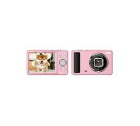 Cámara digital DC15 de 2,4 pulgadas con zoom 18X, grabación de vídeo 4K HD, calidad de imagen fija de 64 MP (rosa)_rosa