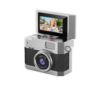 Cámara Digital de 0,96 Pulgadas, Pantalla Abatible para Selfies, Retro, CCD, 1080P, Grabadora de Video, Luz de Relleno LED, Cámara para