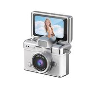 Cámara Digital de 0,96 Pulgadas, Pantalla Abatible para Selfies, Retro, CCD, 1080P, Grabadora de Video, Luz de Relleno LED, Cámara para