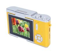 Cámara Digital de 1080p, Videocámara de Video Zoom de 8X con Pantalla Flip HD de 2.4 Pulgadas, 48MP Portable Versatil Video Camera con Luz de Relleno para Fotografía (Yellow)