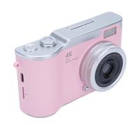 Cámara Digital de 1080p, Videocámara de Video Zoom de 8X con Pantalla Flip HD de 2.4 Pulgadas, 48MP Portable Versatil Video Camera con Luz de Relleno para Fotografía (Pink)