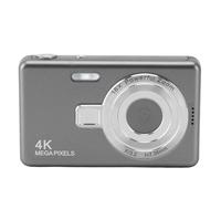 Cámara Digital de 12 MP, Vídeo 1080P, Zoom de 16x, Enfoque Automático, Pantalla TFT de 2,4 Pulgadas, para Estudiantes Vloggers (Grey)