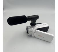 Cámara digital de 16 MP, soporte de micrófono de video HD 1080P | Plástico ABS, tamaño compacto de 165 mm, varios colores, viaje ligero, bolsa fácil de transportar (blanco)