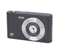 Cámara Digital de 16x Zoom, Punto de 48MP y Cámara de Disparo con Video 4K, Anti Shake, Detección de Cara para Niños, Estudiantes de Viaje. Cámara Compacta y Liviana para (Black)