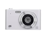 Cámara Digital de 16x Zoom, Punto de 48MP y Cámara de Disparo con Video 4K, Anti Shake, Detección de Cara para Niños, Estudiantes de Viaje. Cámara Compacta y Liviana para (White)