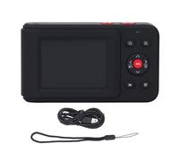 Cámara Digital de 2.5K para Fotografía y Video, Videocámara con Cámara DV Vlogging de 72MP para Principiantes, Zoom Digital de 16x, Pantalla Giratoria de 3 Pulgadas, Luz de (Black)