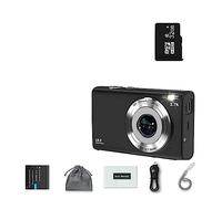 Cámara Digital de 2,7 K, cámara Vlogging con Enfoque automático, HD, 48MP, con cámara de videocámara de Pantalla Grande for fotografía for niños y Adultos(DC402AF-B2)