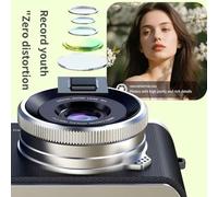 Cámara digital de 48 MP con zoom digital de 16x, sensor CMOS de 1/1.7 pulgadas, cámara de control manual con pantalla LCD para principiantes, incluye ranura para tarjeta TF y batería de litio (diseño