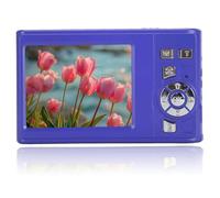 Cámara Digital de 48M, Cámara HD 1080P, Cámara Digital de Apuntar y Disparar con Zoom de 8X, Cámara Pequeña Compacta para Niños, Niñas, Adolescentes, Estudiantes, Enfoque (Blue)