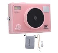 Cámara Digital de 5k 72MP de mtlavesh para Viajar y un diseño Compacto Diario con 2.8 Pulgadas Pantalla IPS 18x Zoom Digital 1300mAh Batería múltiples Filtros de Efectos (Roseate)