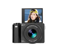 Cámara Digital de 64MP 16X Zoom Digital Pantalla Flip IPS de 2.8 Pulgadas Fotografía Grabadora de Video Vlog Vintage 4K A
