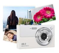 Cámara Digital de 68MP con Zoom Potente, Antivibración, Enfoque Automático de 16x,para Mejorar la Calidad de Imagen y la Precisión del Color,Compartir Fácilmente e Imágenes Vívidas