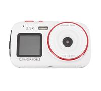Cámara Digital de 72MP, Cámara Compacta Pequeña con Pantalla Dual y Zoom Digital de 16X para Exteriores (White)