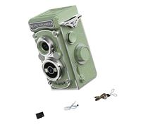 Cámara digital de ajuste oscuro con doble lente con almacenamiento interno de 32 GB, mecanismo de bobinado de película simulada, cámara antigua de doble lente