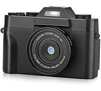 Cámara Digital de Alta definición de 30MP 1080P, Zoom 16x antivibración, Enfoque automático, Pantalla giratoria de 180 °, Soporte para cámara Selfie WiFi