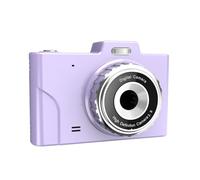 Cámara digital de alta resolución de 48 MP con zoom 8X y enfoque automático, diseño compacto y ligero con antivibración para fotos de viaje claras, color morado