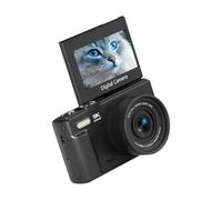 Cámara digital de alta resolución de 75 MP, video 5K, pantalla giratoria de 180°, compartición WiFi, zoom de 18X, enfoque automático, para principiantes, cámara WiFi Vlog