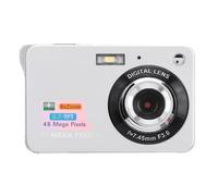 Cámara Digital de Bolsillo, Cámara para Niños HD 1080P de 2,7 Pulgadas con Luz de Relleno, Zoom 8X, Cámara Selfie Antivibración de 48 MP, Lente Dual Delantera y Trasera, Cámara