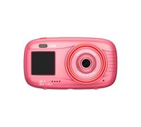 Cámara digital de doble pantalla de 2.5 K con zoom de 16X, 48 MP, capacidad de compartir fotos WiFi y almacenamiento expandible de hasta 256 GB (rosa)