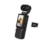 Cámara digital de mano con tarjeta 32G 1080P y lente giratoria adecuada para deportes y colección de evidencia pequeña cámara portátil