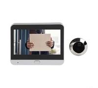 Cámara digital de mirilla para puerta, pantalla LCD de 4.3 pulgadas, cámara inalámbrica 1080P, cámara de mirilla de video HD, visor de timbre, visión nocturna, sensor de movimiento para seguridad del