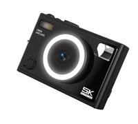 Cámara digital de moda 5K de 64 MP y 1300 mAh con belleza y enfoque automático 4608 x 2560 para fiestas, viajes y uso diario, cámara de pantalla IPS