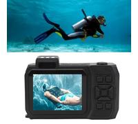 Cámara Digital de Resistencia a la Intemperie Sustvita, cámara submarina de Doble Pantalla 4K 65MP con Zoom 10x, 33 pies Resistente a Snorkel y Buceo (Orange)