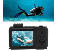 Cámara Digital de Resistencia a la Intemperie Sustvita, cámara submarina de Doble Pantalla 4K 65MP con Zoom 10x, 33 pies Resistente a Snorkel y Buceo (Black)