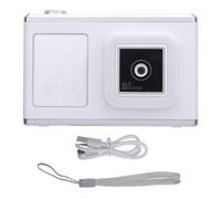 Cámara Digital Delantera Trasera de 48MP 2.4in IPS Cámara de Video de Pantalla con Luz de Relleno para Viajes Diarios (White)