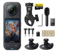 Cámara Digital Deportiva Insta360 X5 Motorcycle Bundle/ 8K/ Ángulo de visión 360º/ Negra