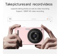 Cámara digital, enfoque automático, 48 MP, AF, 4K, para niños, zoom 16X, antivibración, para adolescentes y niños, color blanco