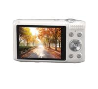 Cámara Digital, Enfoque Automático 4K 58MP Cámara Digital Compacta de Apuntar y Disparar Zoom 16X Cámara Pequeña Antivibración para Fotografía de Viajes Vlogging (White)