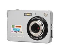 Cámara Digital, FHD 4K 48MP Punto Digital y Cámara de Disparo con Zoom 8X, Pantalla de 2.7 Pulgadas, Luz de Relleno, Cable USB, Cuerda de Mano, Cámara de Video Compacta para Vlog