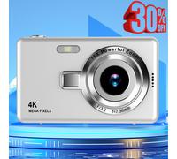 Cámara digital Fmxomd con CCD de 48 MP, zoom digital 4X, fotografía HD 1080p, estabilización electrónica, color plata, 1 unidad.