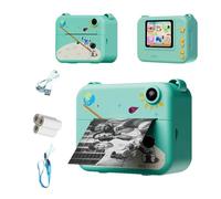 Cámara Digital for niños, Mini Impresora térmica HD de 1080P, grabadora de vídeo con Foto de impresión instantánea, Regalo Festivo for niños(Blue)