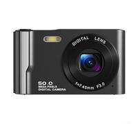Cámara digital HD, 4K 50MP 16X Zoom Anti-Shake Pantalla LCD de 2.8 pulgadas Mini cámara de fotos pequeña portátil para viajes (negro)