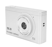 Cámara Digital HD ABS 50MP 1080P 8X Zoom Cámaras Duales Delanteras y Traseras Portátiles con Filtro Cámara sin Espejo para Fotografía de Niños (Silver)