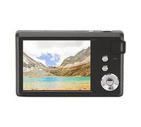 Cámara Digital HD, Cámara Digital de Fotografía 4K Obturador Electrónico Antivibración con Puerto Tipo C para Acampar (Black)