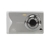 Cámara Digital HD, LCD de 3,0 Pulgadas, 48 MP, Vídeo 4K, Zoom 16X, Antivibración, Modo Belleza, Portátil con Luz de Relleno para Adolescentes, Niños y Principiantes (Blanco)