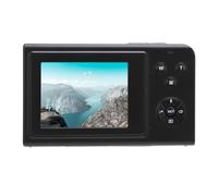 Cámara Digital Inteligente, 4K 68MP, Pantalla de 2,4 Pulgadas, Zoom de 16X, Enfoque Automático, Evita Temblores, Cámara Vlogging de Disparo Continuo con Luz de Relleno (Black)