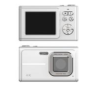 Cámara digital Jixopn4K, 48 MP, 1080p HD, pantalla de 2,4", zoom 16x, enfoque automático, mini videocámara retro para vlogs, ideal como regalo de