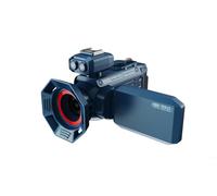 Cámara digital ligera 4K UHD con sensor de 53 MP, zoom óptico de 50X y capacidad de transferencia WiFi para uso profesional e informal (azul)