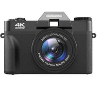 Cámara digital, negra con lente, 128 GB, para fotografía diaria