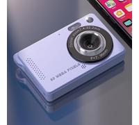 Cámara digital optimizada para vlogging: soporte 4K, zoom óptico 16X, pantalla LCD de 2.8 pulgadas, sensor CCD, grabación 1080P y modos de foto (morado)
