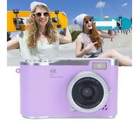 Cámara Digital para Fotografía, Cámara de Zoom Digital de 48MP 8X, con Pantalla de Volteo de 2.4 Pulgadas, Cámara de Viaje Compacta, para Principiantes